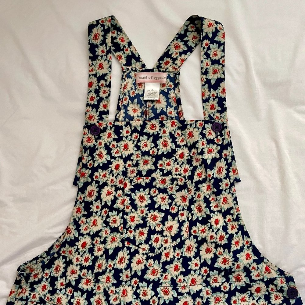 SOLD - Gorgeous Band of Gypsies Floral Overalls (Shorteralls) in Size Medium